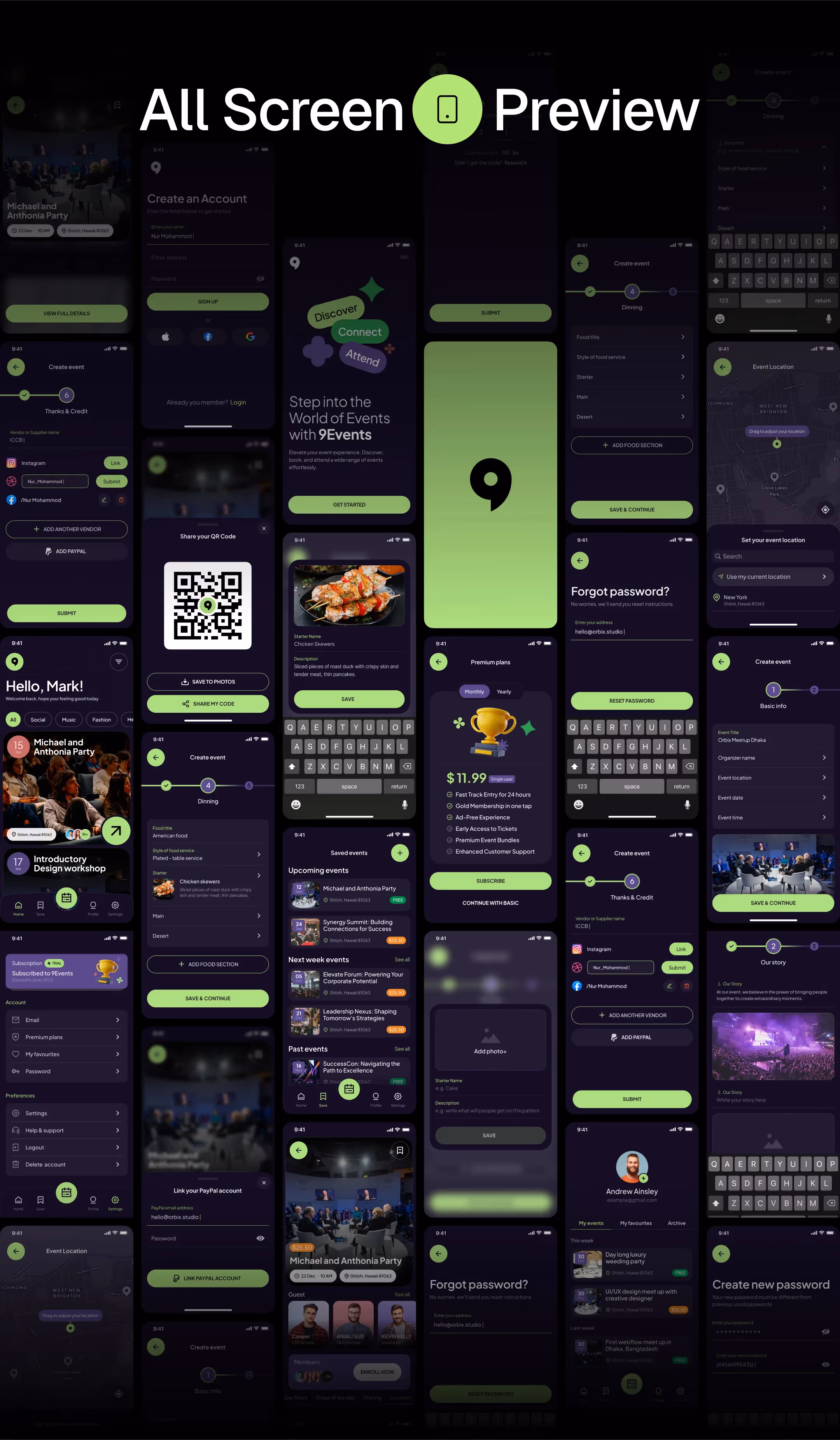 Event Discovery App Design