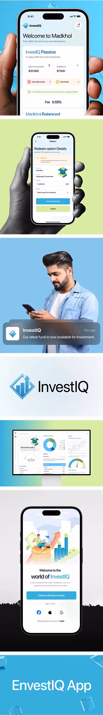 Key Screens That Capture the InvestIQ Experience 🚀