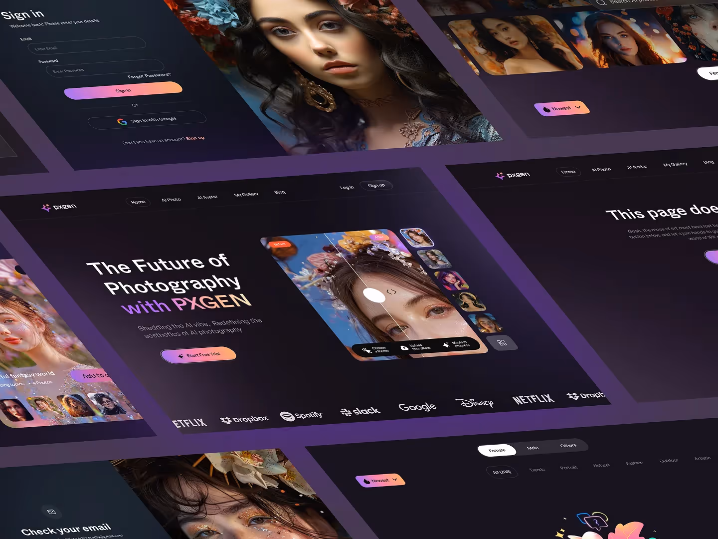AI Generator UX/UI Case Study | Pxgen