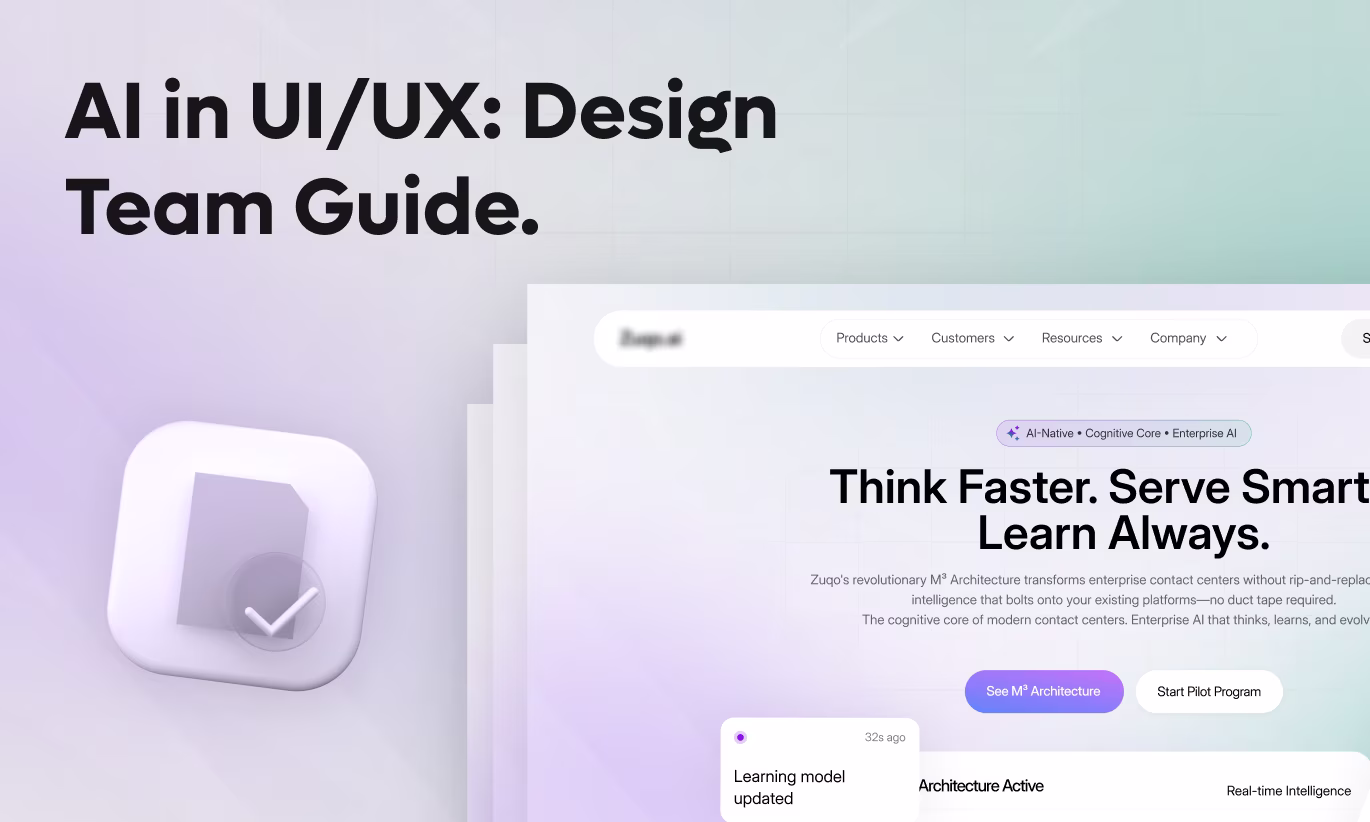 Integrating AI in UI/UX Workflows: The Complete Guide for Design Teams