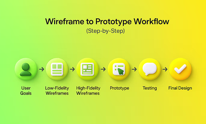 Wireframe to Prototype Workflow