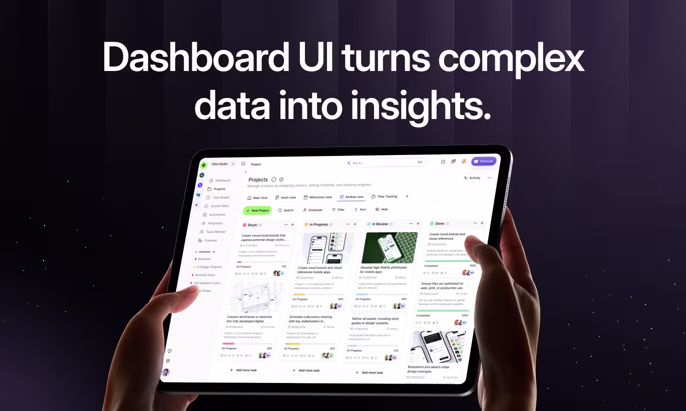 Dashboard UI Design That Delivers: Turning Complex Data into Clear Insights