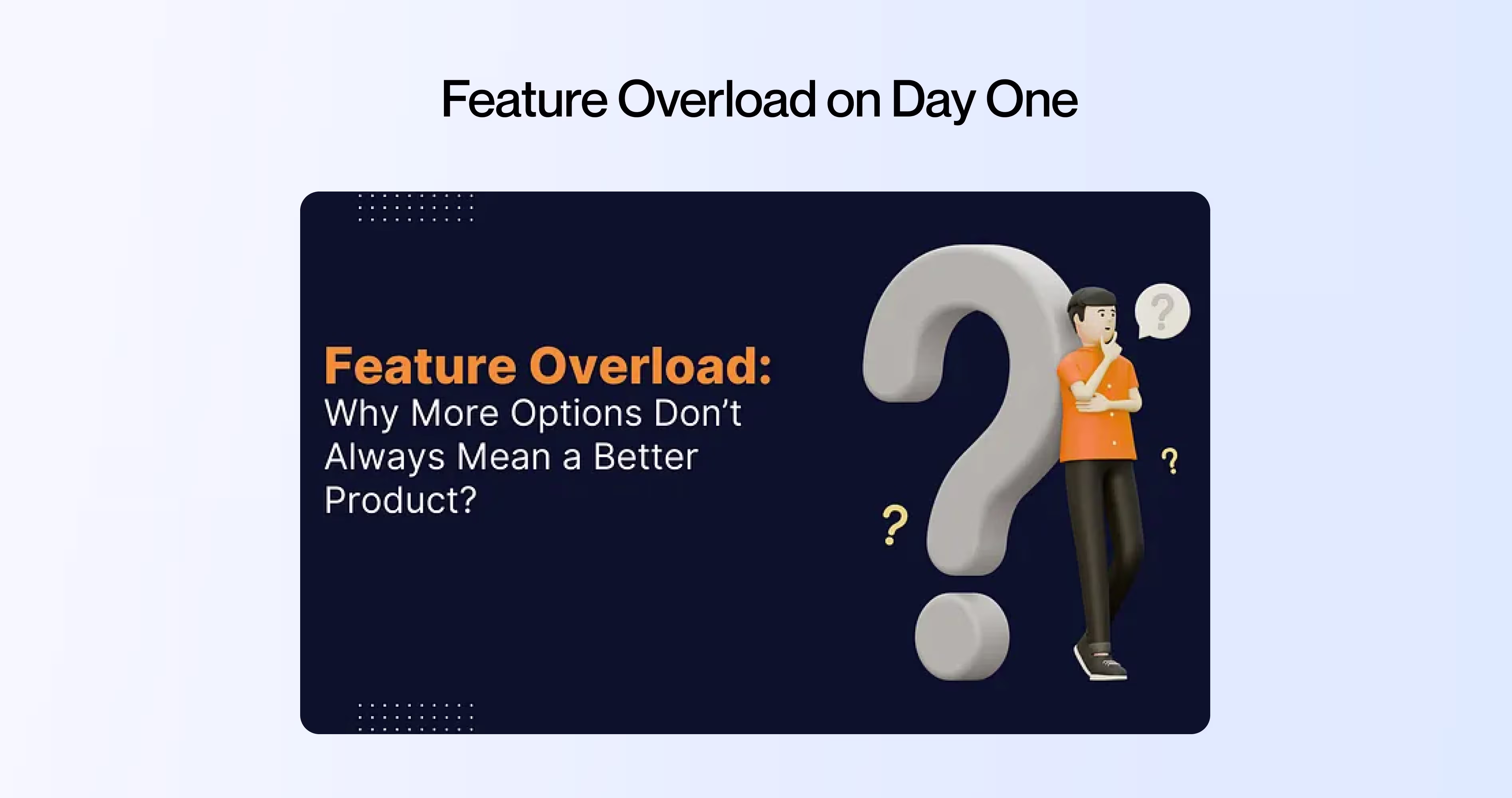 Cluttered SaaS interface with too many menu items and actions during first-time onboarding
