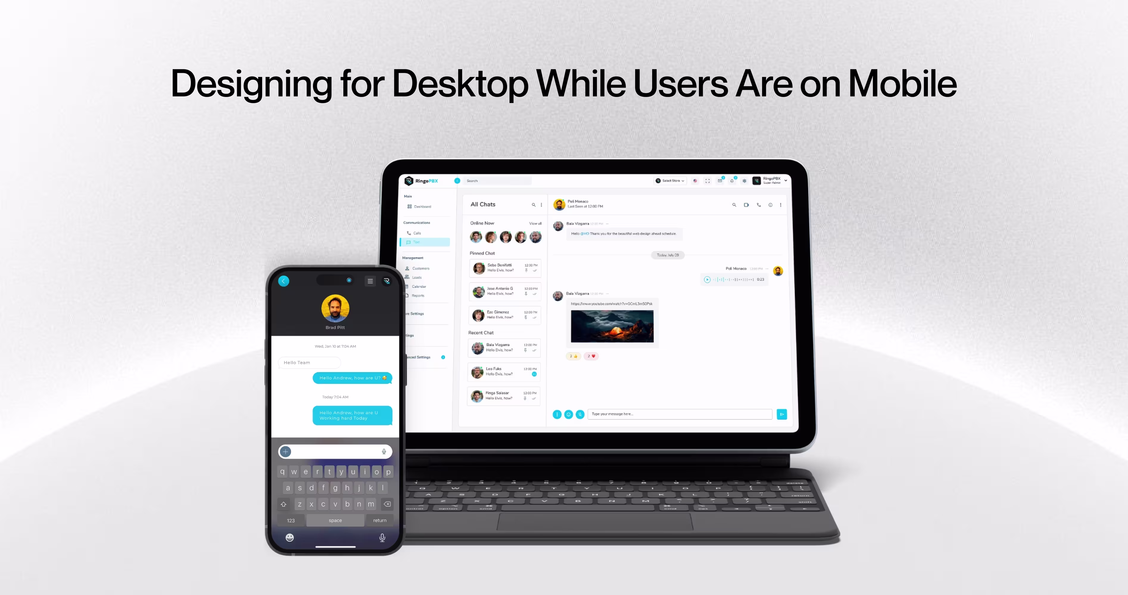 Desktop-first SaaS interface breaking on mobile with small buttons cramped layout and poor touch usability