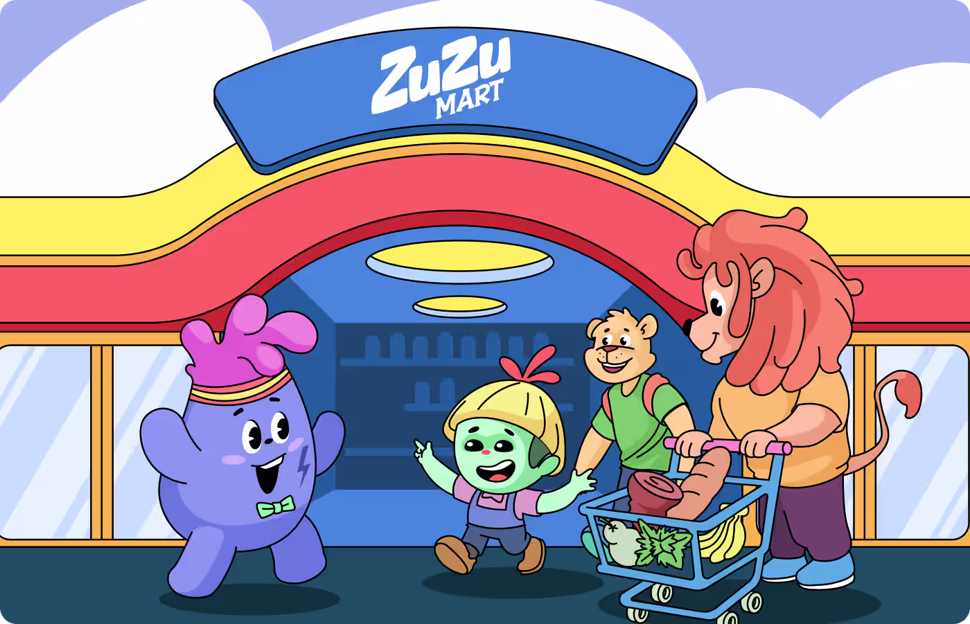 ZuZu Mart user behavior research on visual information processing in retail environments by Orbix Studio