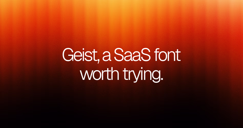 Geist font example used in modern SaaS and AI product websites with clean, developer-focused typography.