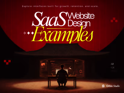 Collection of SaaS website design examples featuring modern user experience, product storytelling, strong visual hierarchy, and conversion optimization.