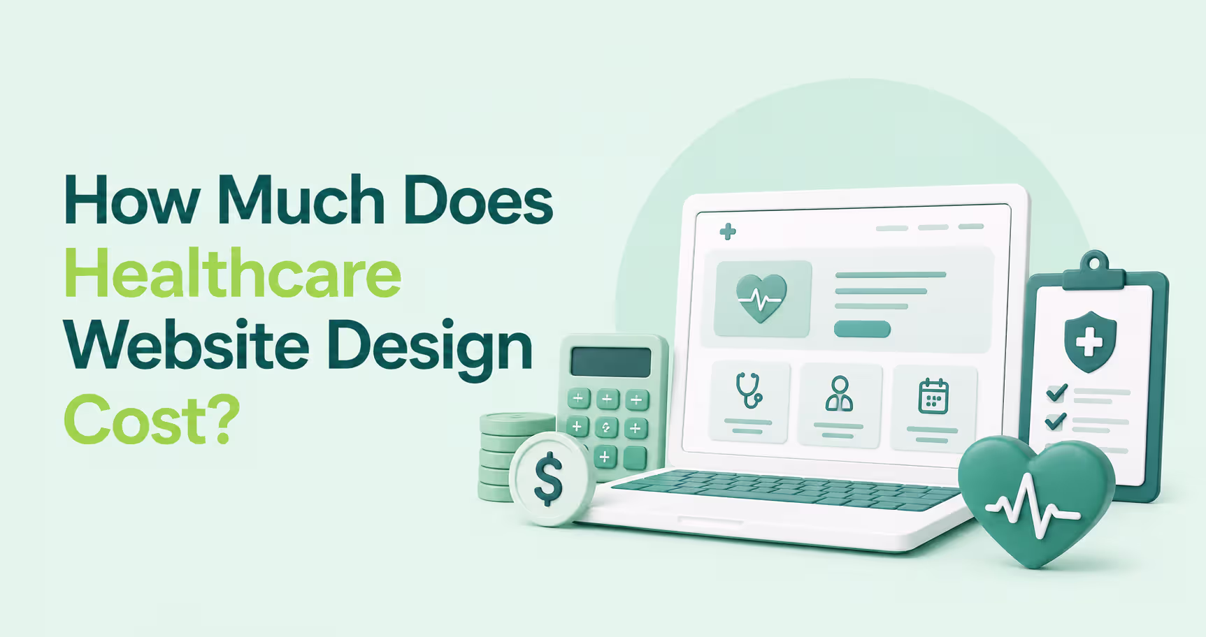 Modern healthcare website design Cost with online appointment booking, secure patient experience, responsive medical website interface, and healthcare website development for hospitals, clinics, and private practices.