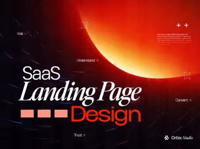 Thumbnail illustrating SaaS landing page design with a modern UI layout focused on user engagement, conversions, and best practices.