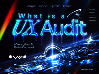 What is a UX audit — step-by-step UX review framework covering analyze, improve, optimize, and convert