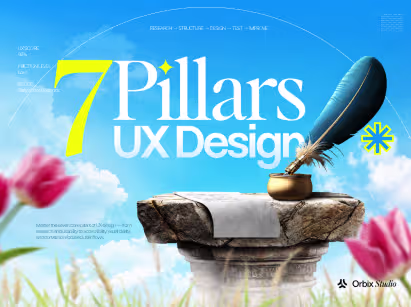 The 7 pillars of UX design illustrated — usability, accessibility, and value framework
