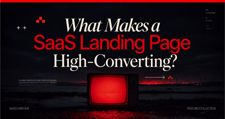 What makes a SaaS landing page high-converting — key design factors