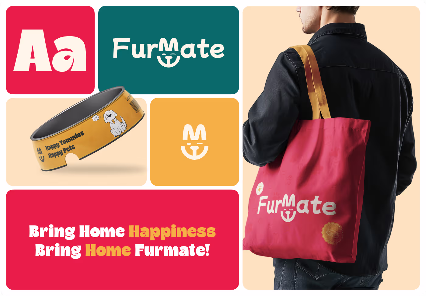 visual identity system designed for a pet food company