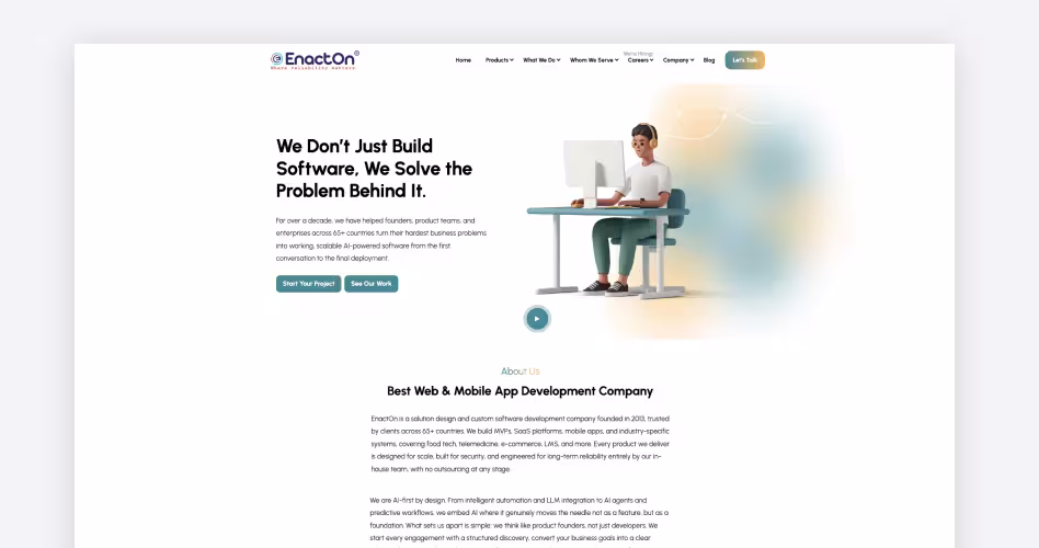 EnactOn technologies mvp development agency