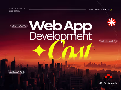 Web app development cost thumbnail - startup playbook on UX research, user flows, and wireframes for pricing a web app