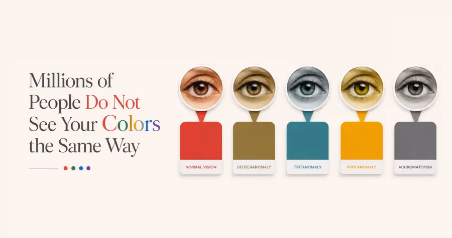 Millions of people do not see your colors the same way