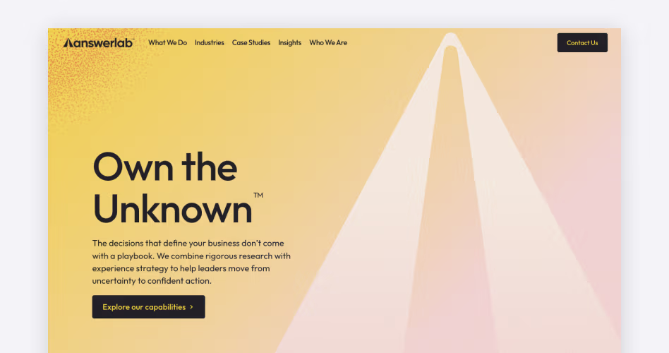 Blink homepage, a product design firm since 2000 pairing UX research with design for enterprise clients, featured in the best UX research agencies guide