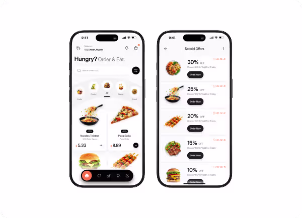 Gourmeat food delivery app case study banner showing clearer checkout experience by Orbix Studio