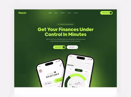 Finorix Webflow Template – Fintech Website