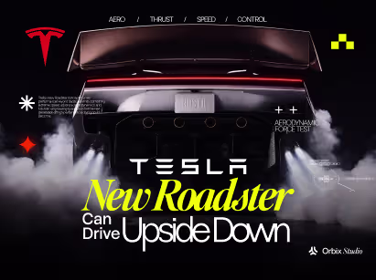 Tesla Debuts New Roadster That Can Drive Upside Down and Fly
