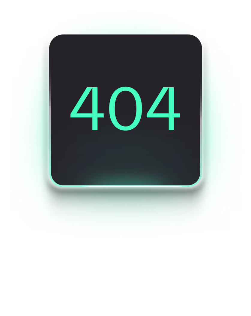 A green button with the number 404 on it.