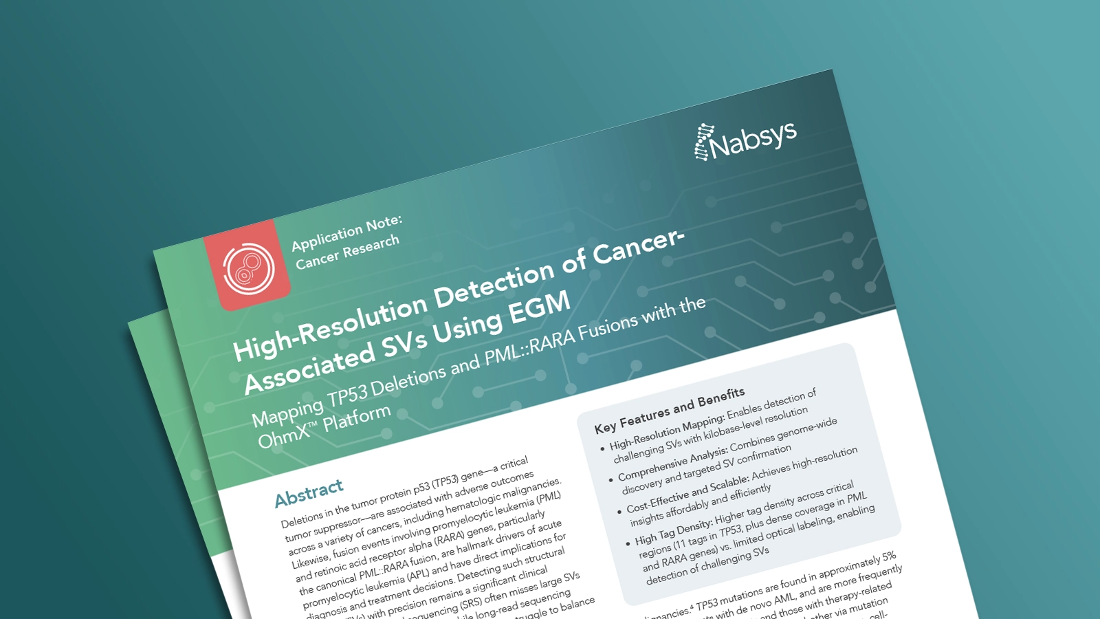 High-Resolution Detection of Cancer-Associated Structural Variants Using Electronic Genome Mapping