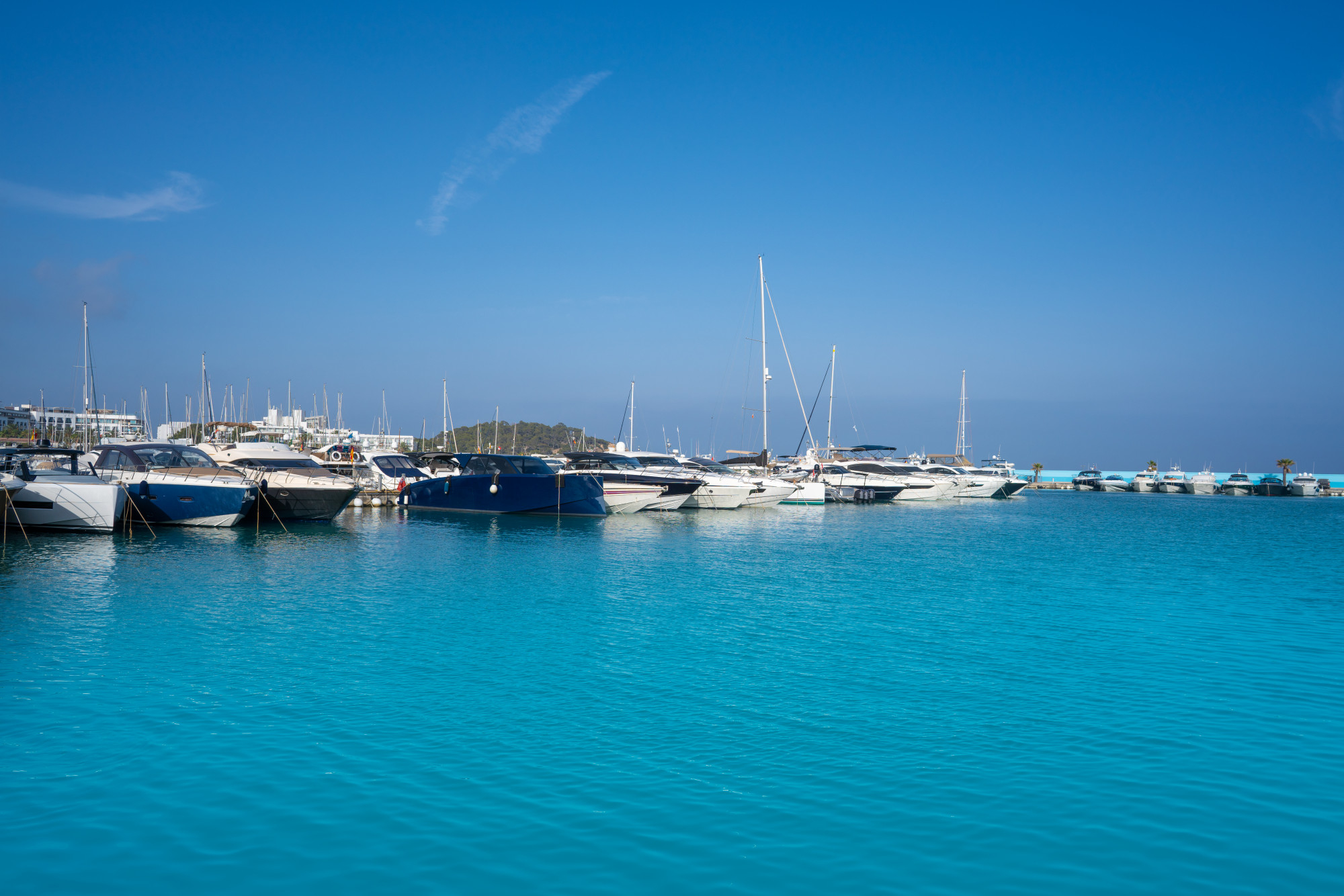Marina port in ibiza for yatchs