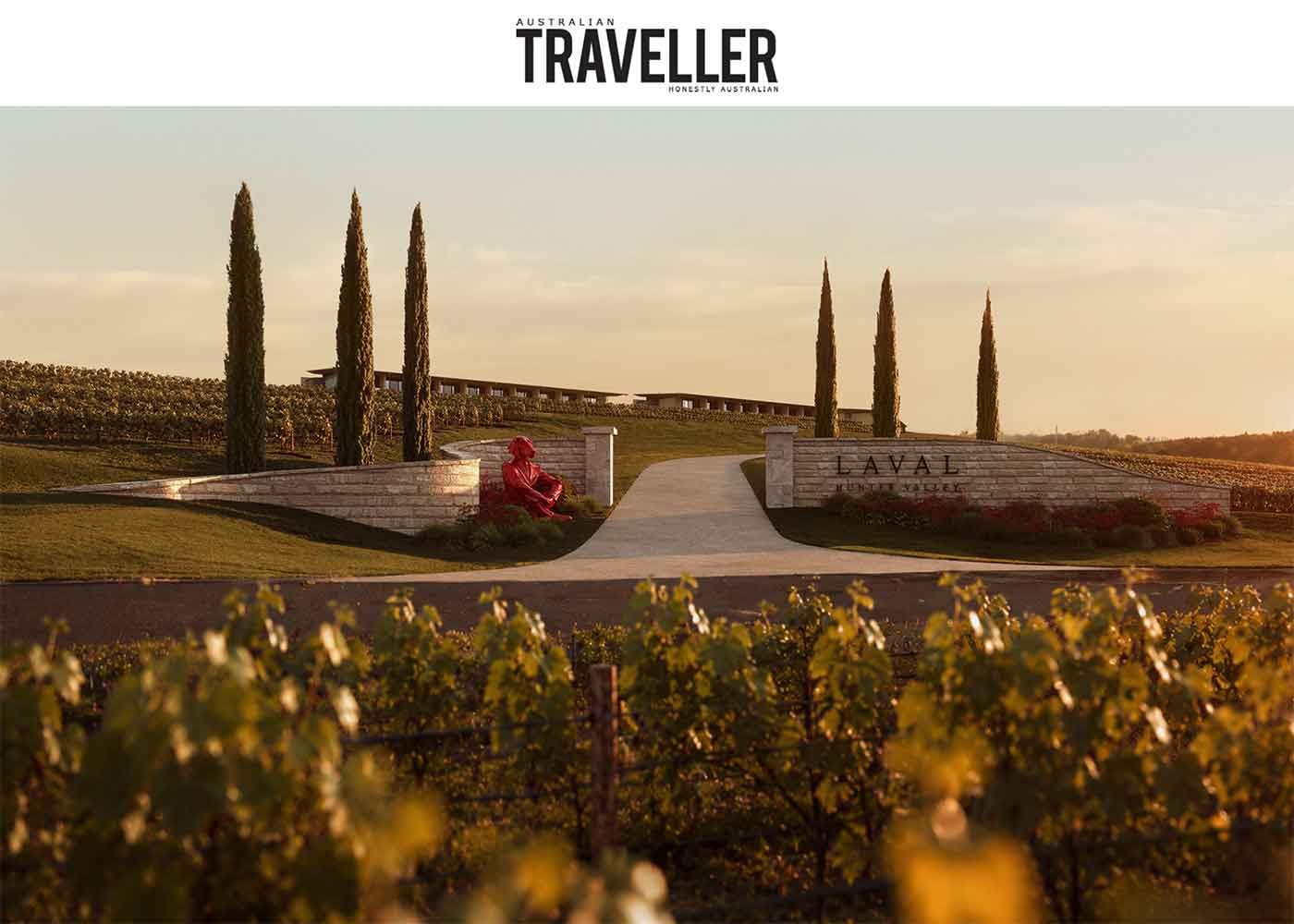 Australian Traveller. The launch of Laval Hunter Valley