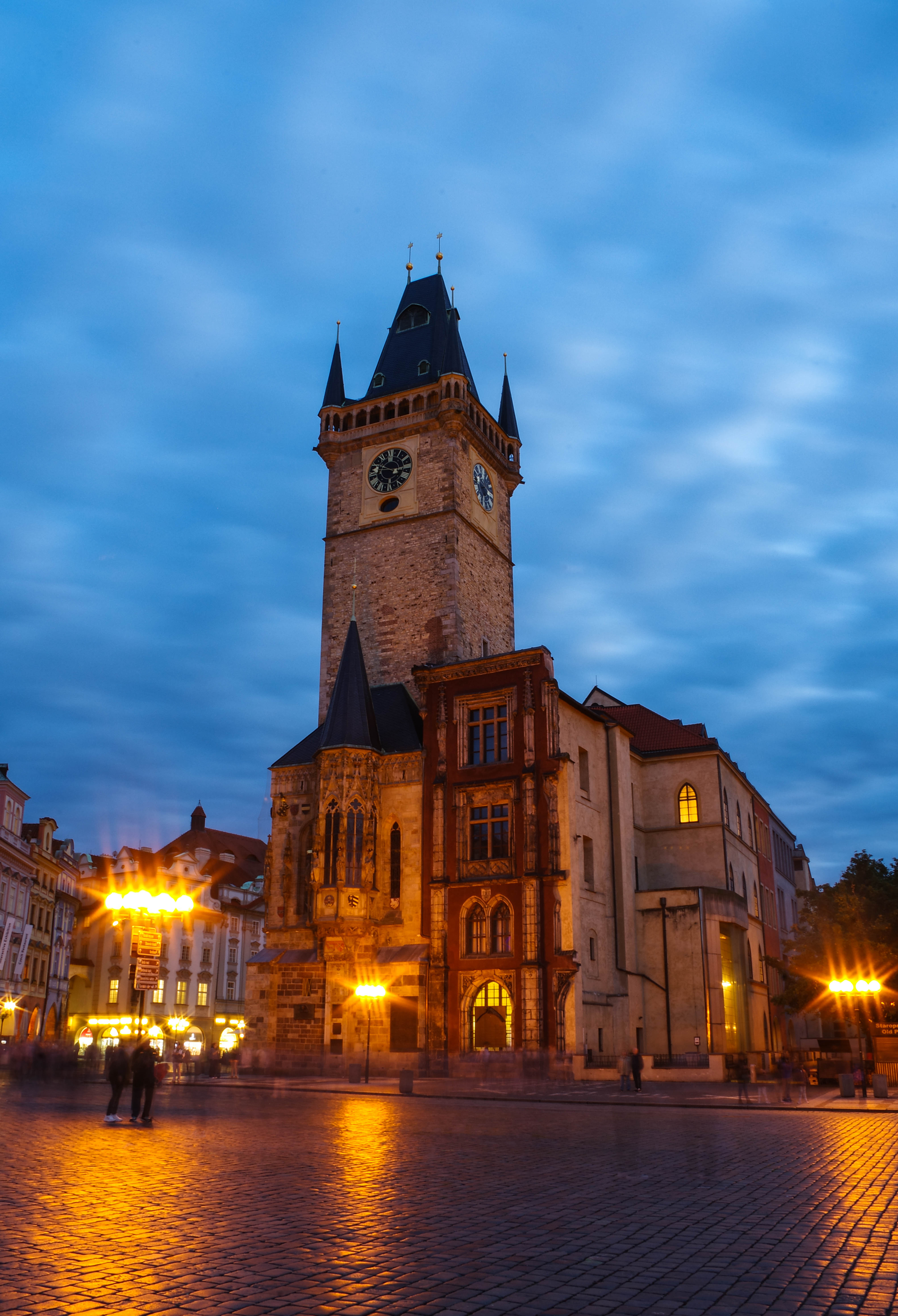 Niagara Falls from the Canadian side showing the American Falls in bright purple. The waterfall is purple because of the colorful lightshow that takes place every night at the falls.