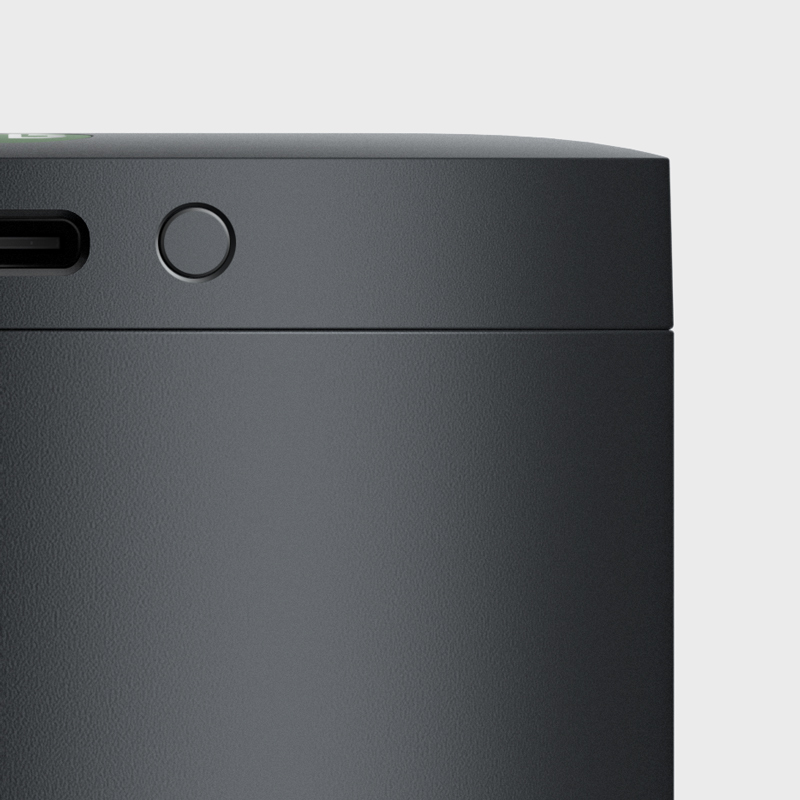 Front view of Quickbooks Card Reader on Stand.