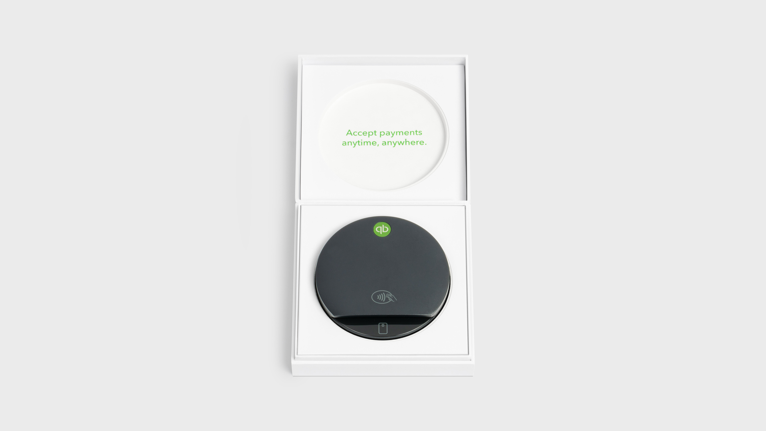 QuickBooks Card Reader Packaging open
