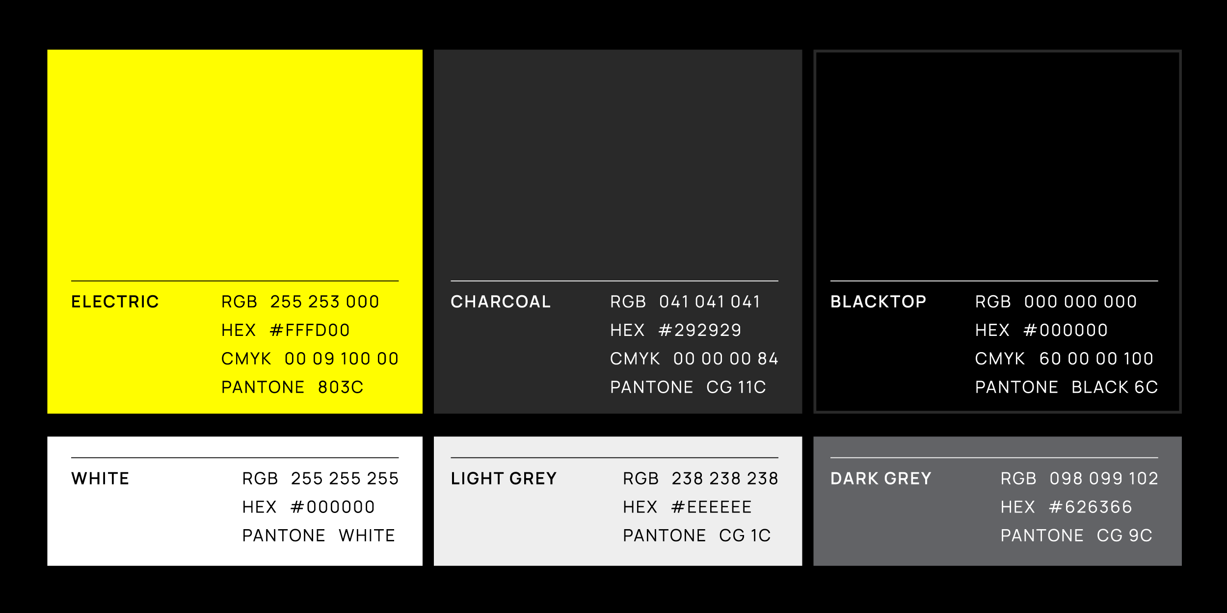 ZiGGY brand color palette