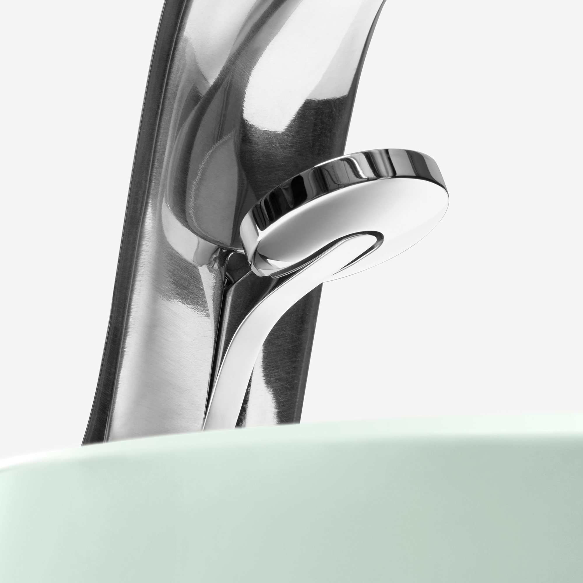 Caraway Tea Kettle Detail - lever