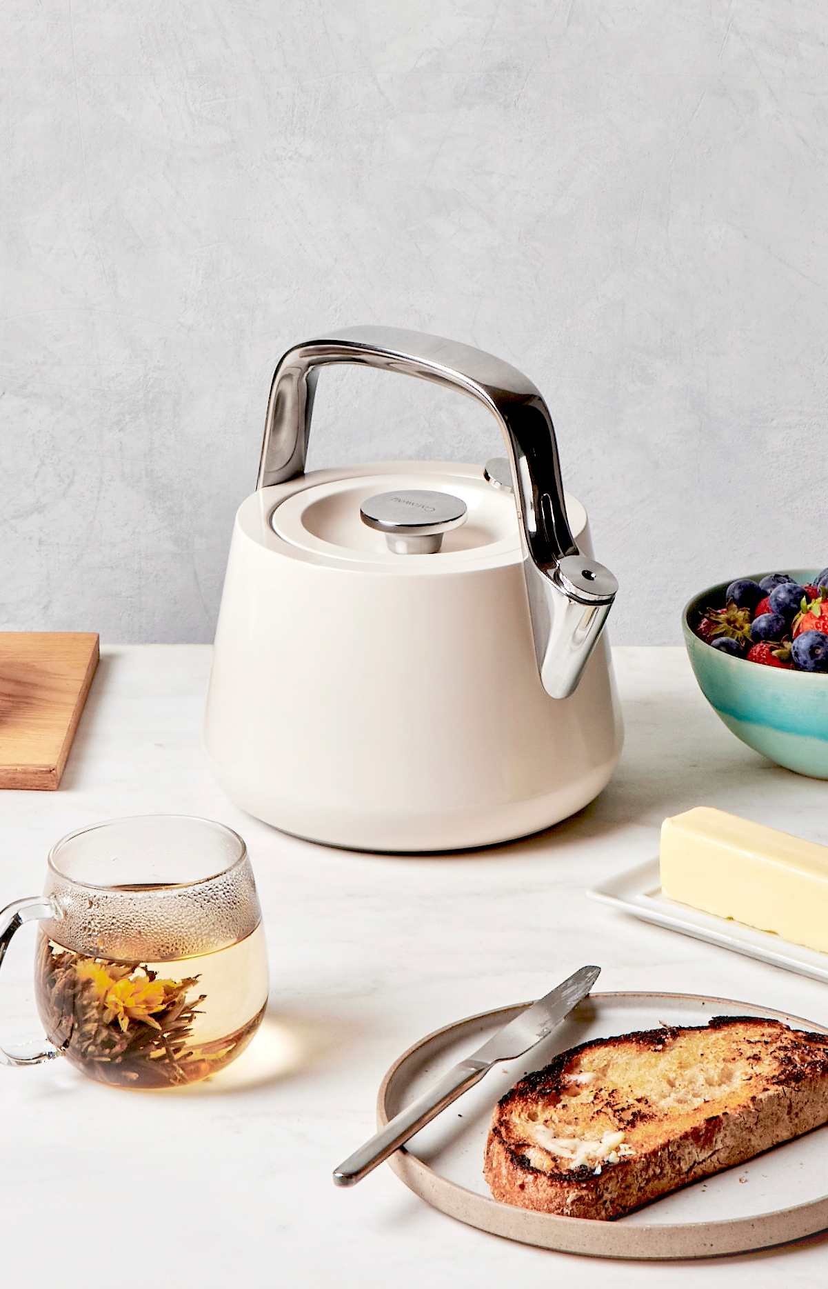 Caraway Tea Kettle in use