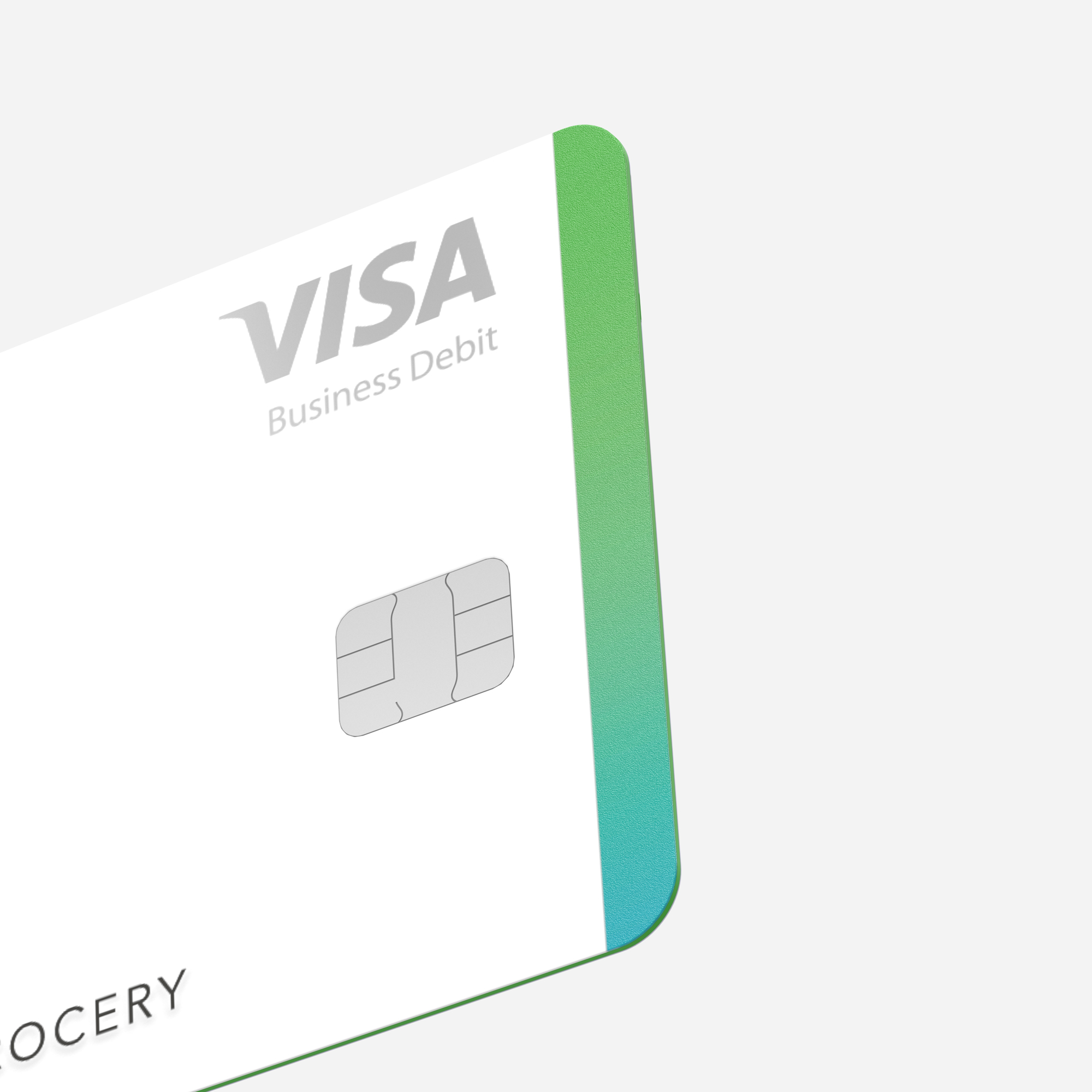 Quickbooks Debit Card edge detail.