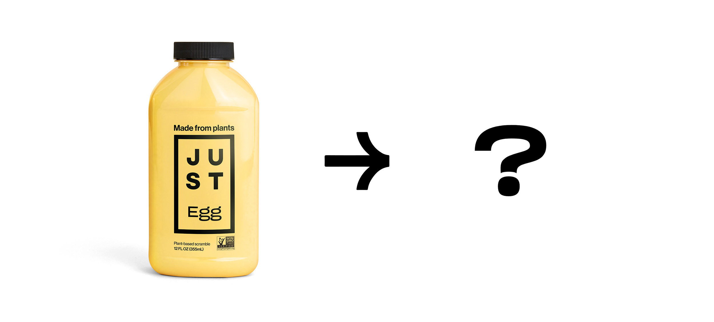 Plastic Just Egg packaging.