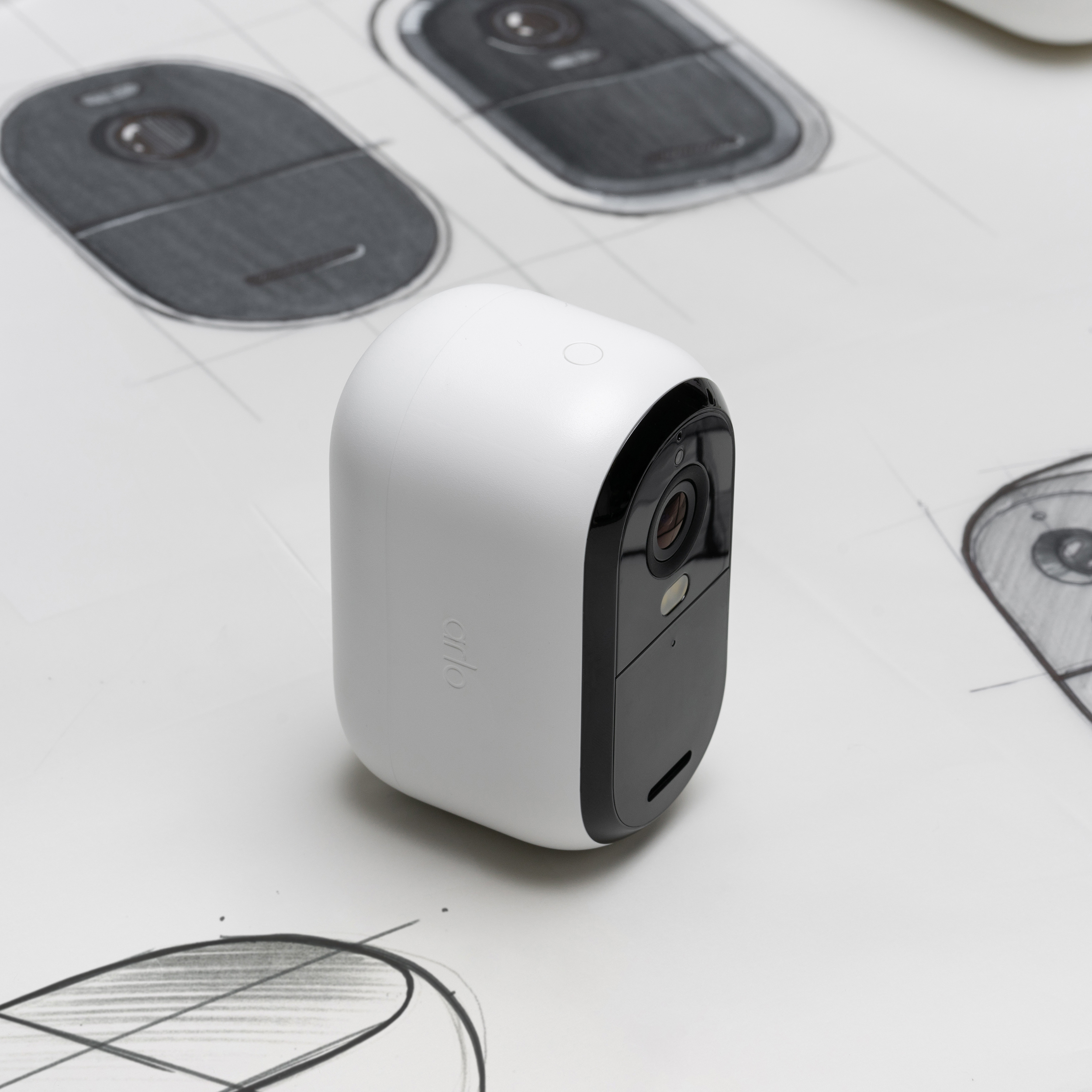 Process shot of Arlo Essentials Family.