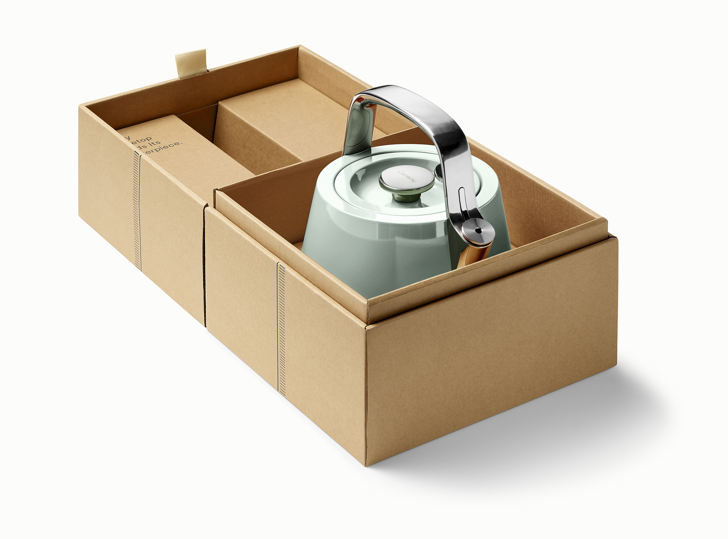 Caraway Kettle Packaging open.