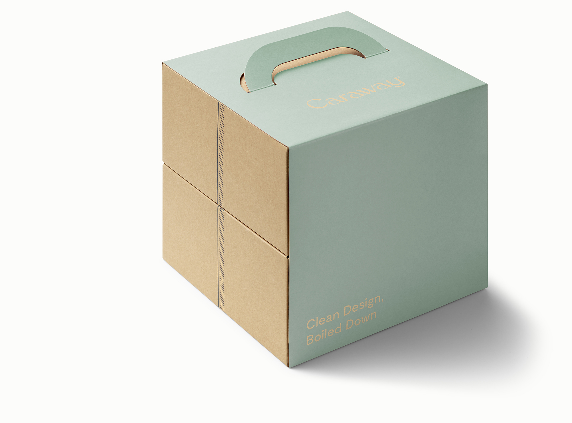 Caraway Kettle Packaging with mist sleeve.