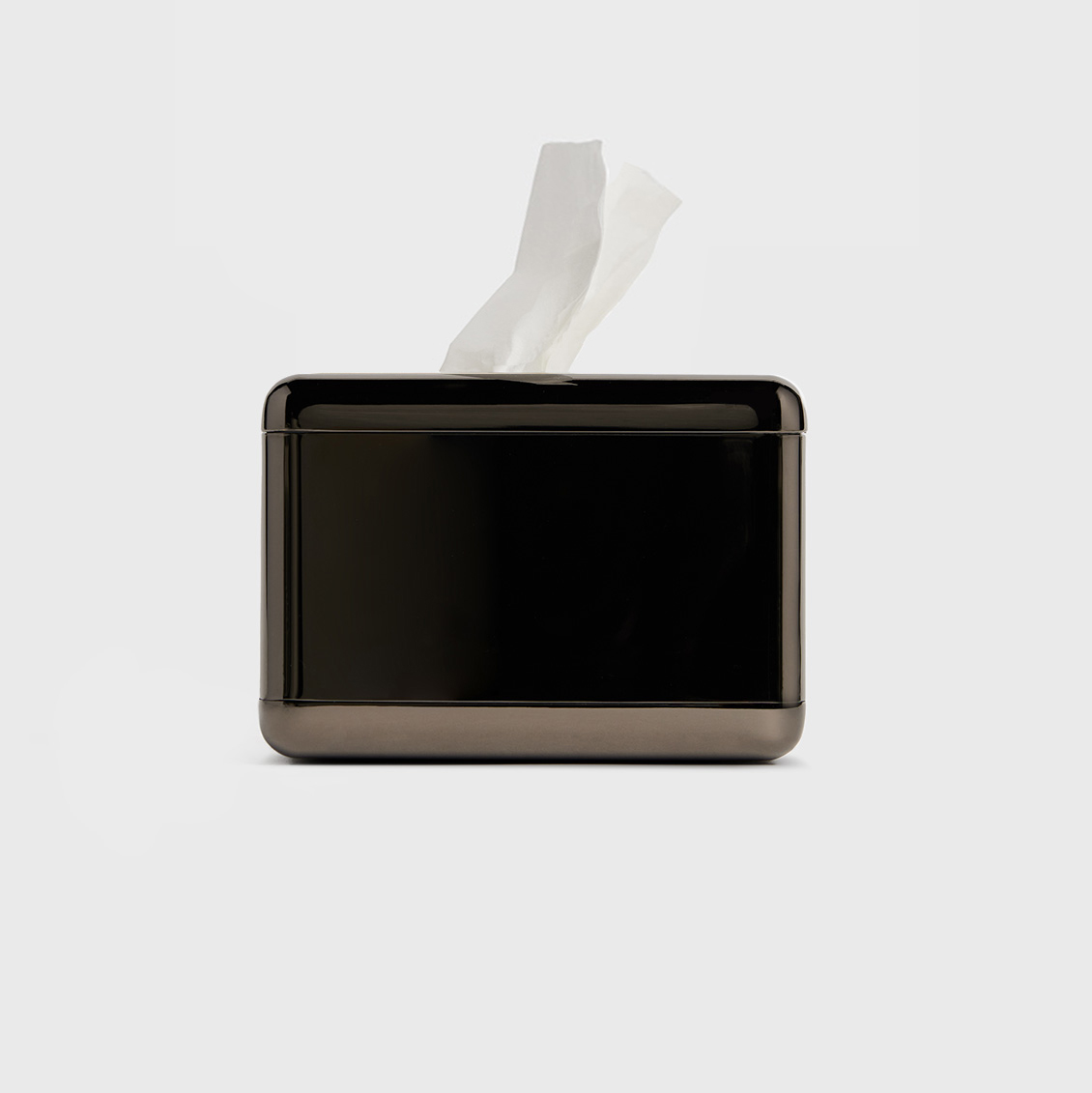 Fox Fold Facial Tissue Dispenser in dark color.