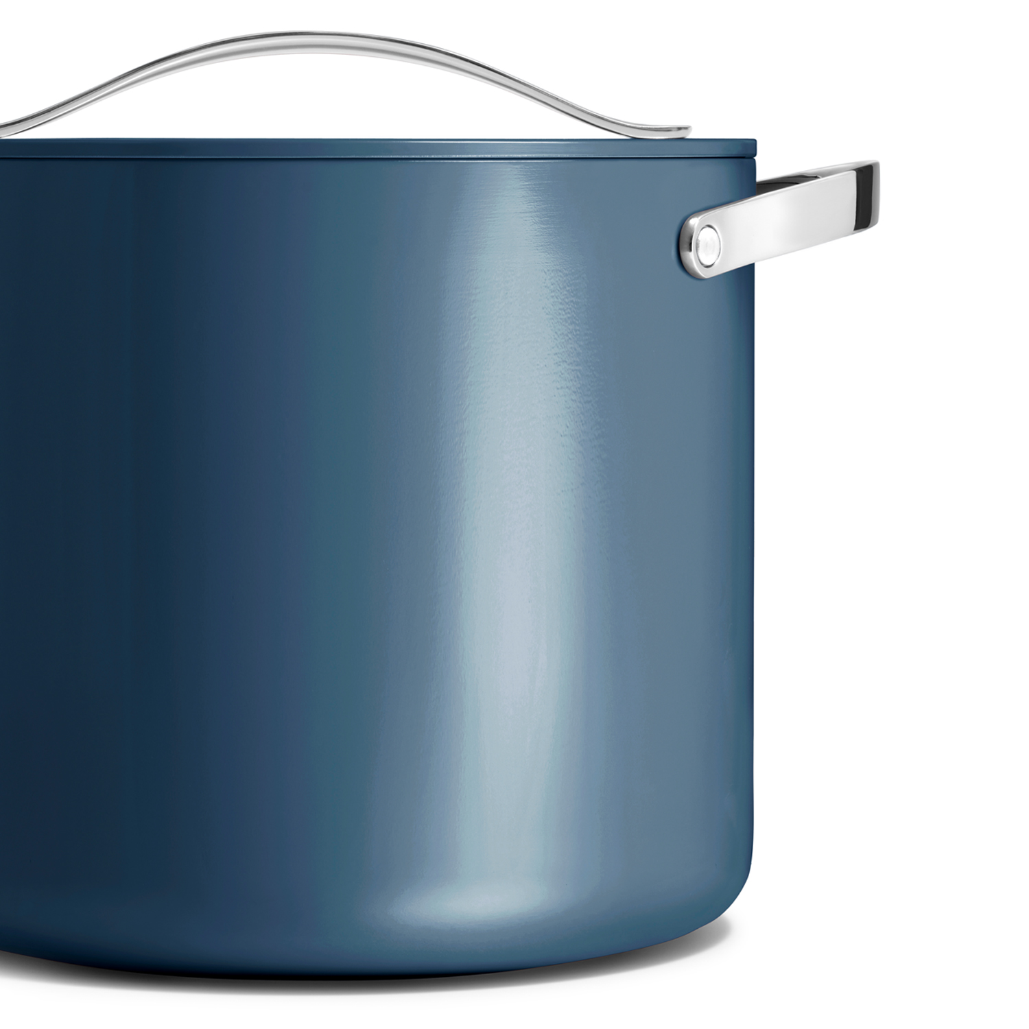 Side view of Caraway Cookware Plus Stock Pot.