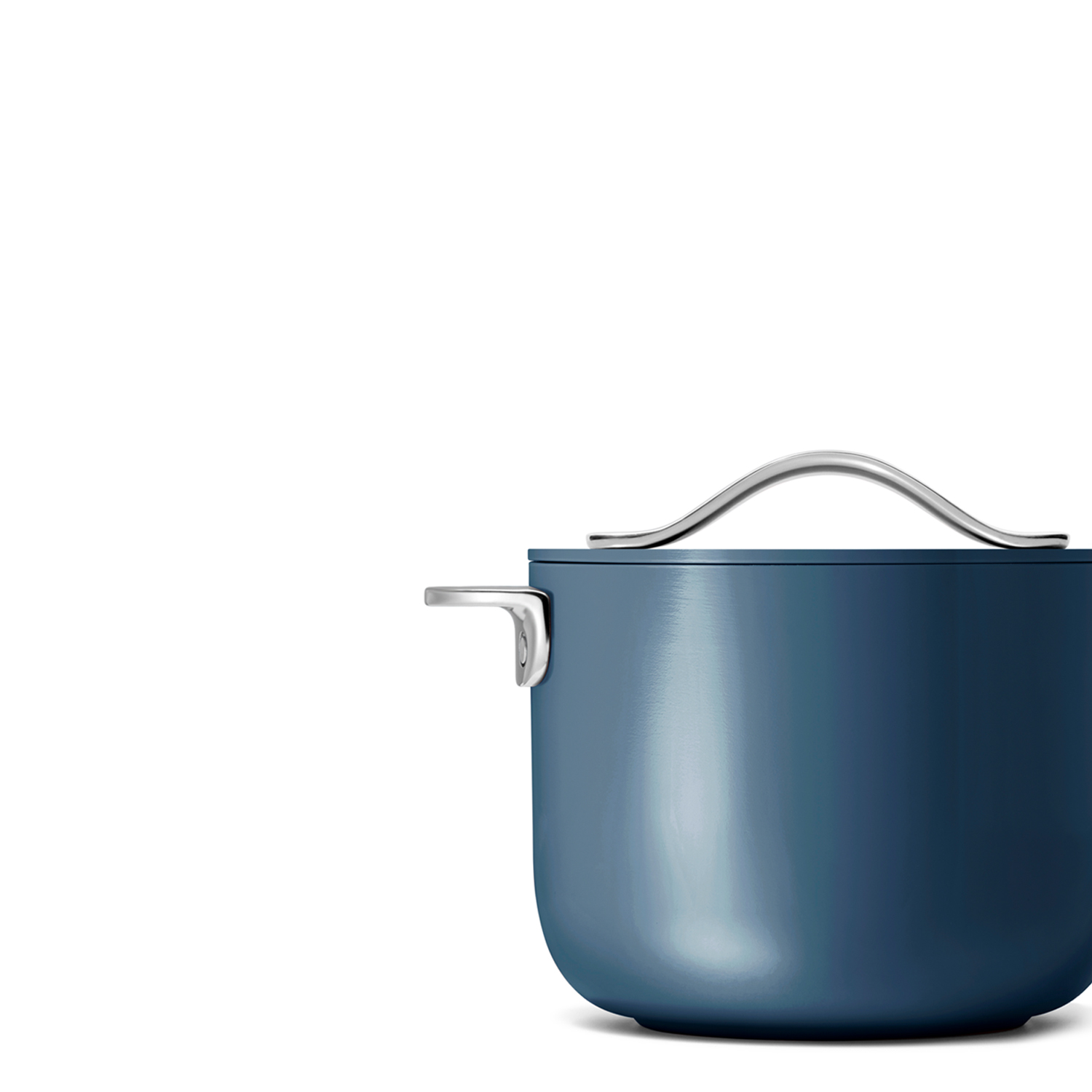 Side view of Caraway Cookware Plus Petit Cooker.