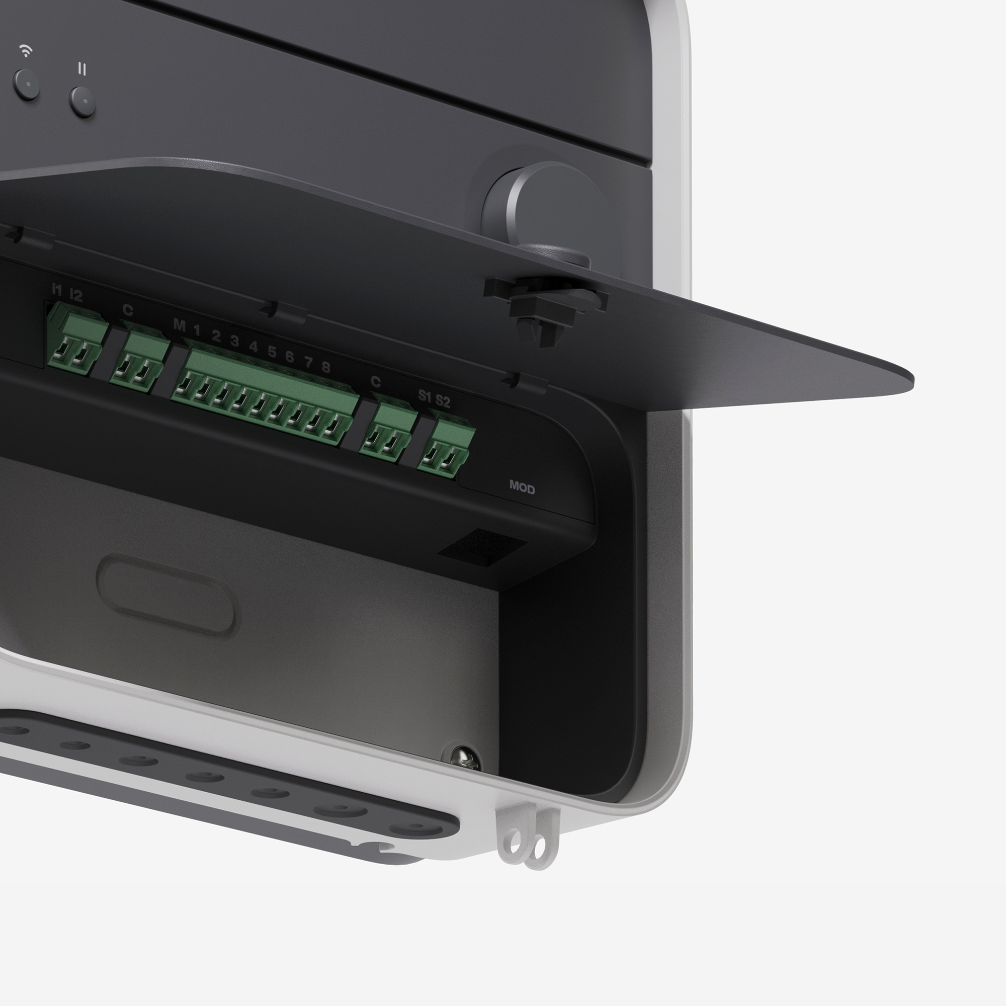Panel open on Irrigreen Controller 3.