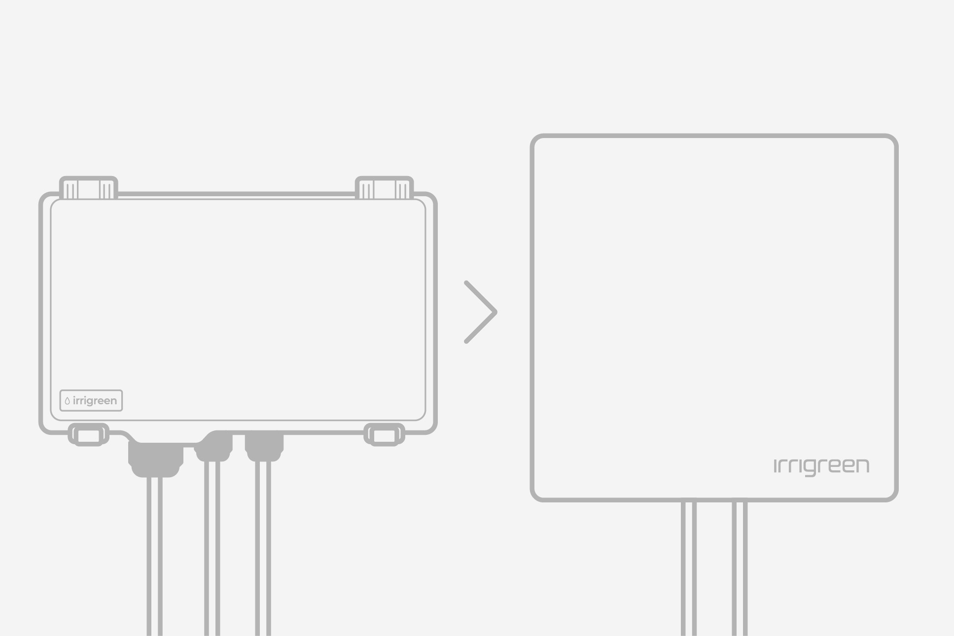 Comparison of the exterior of irrigreen Controllers.