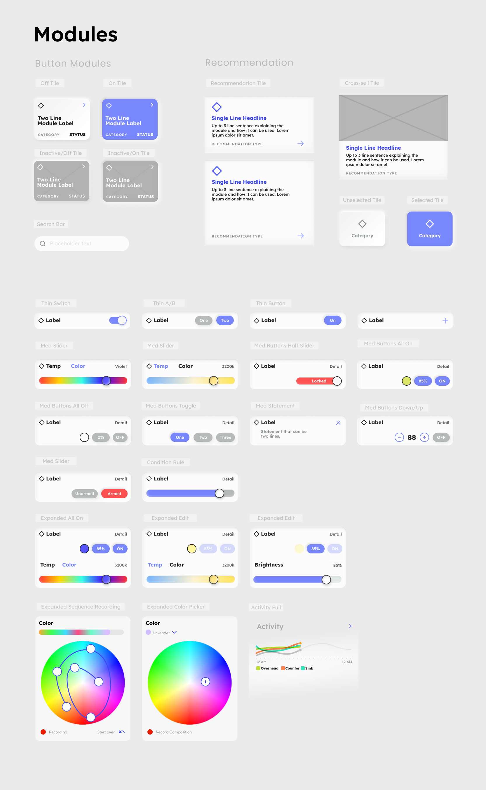 Lexi App brand modules.