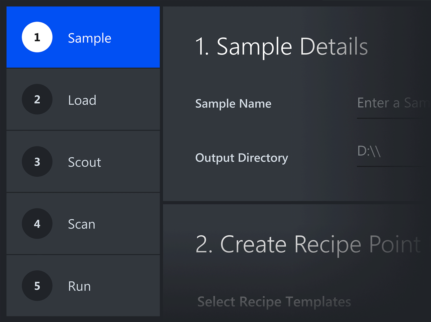 Macro selection animation.