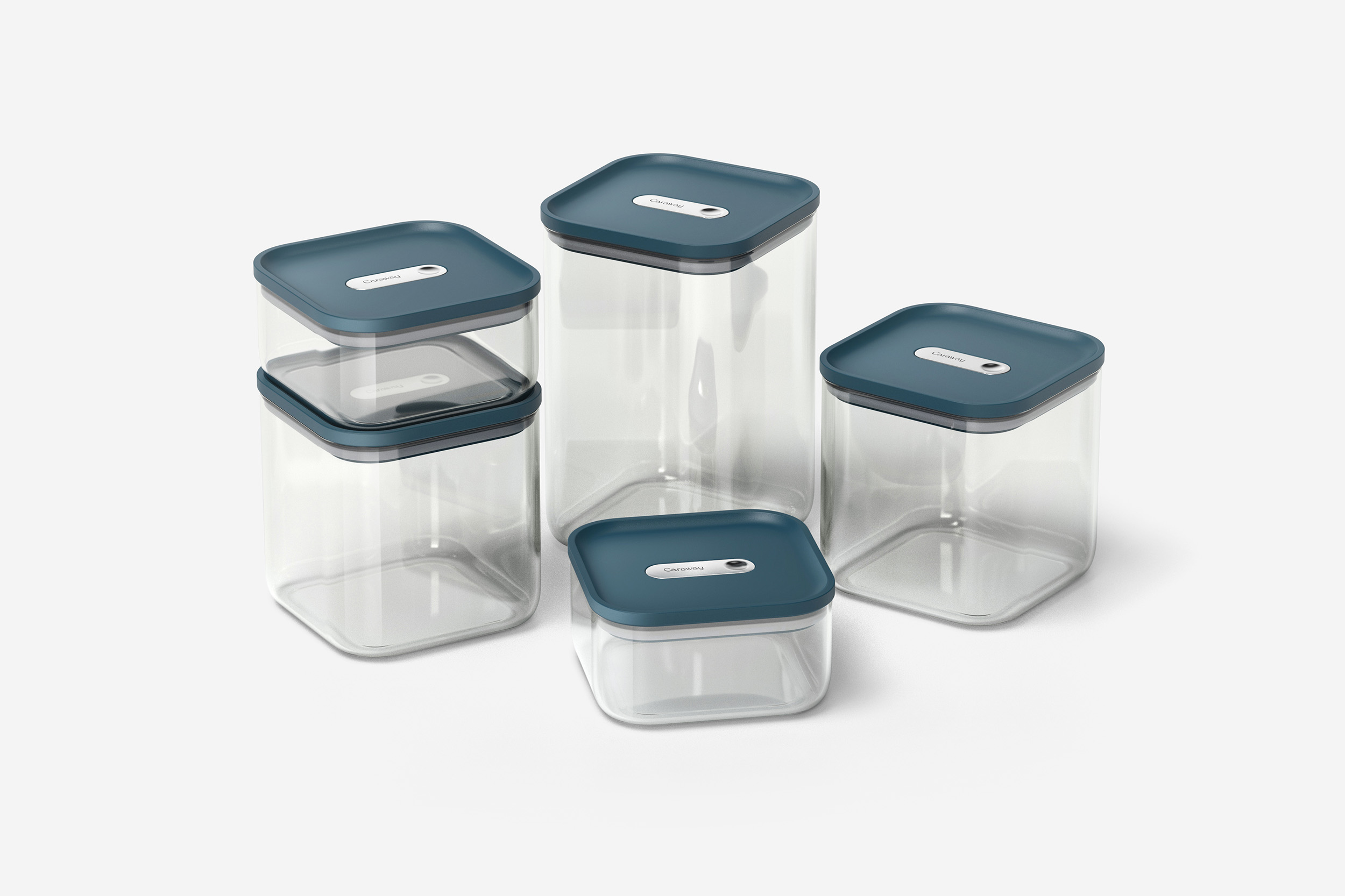 Family of Caraway Airtight Containers.
