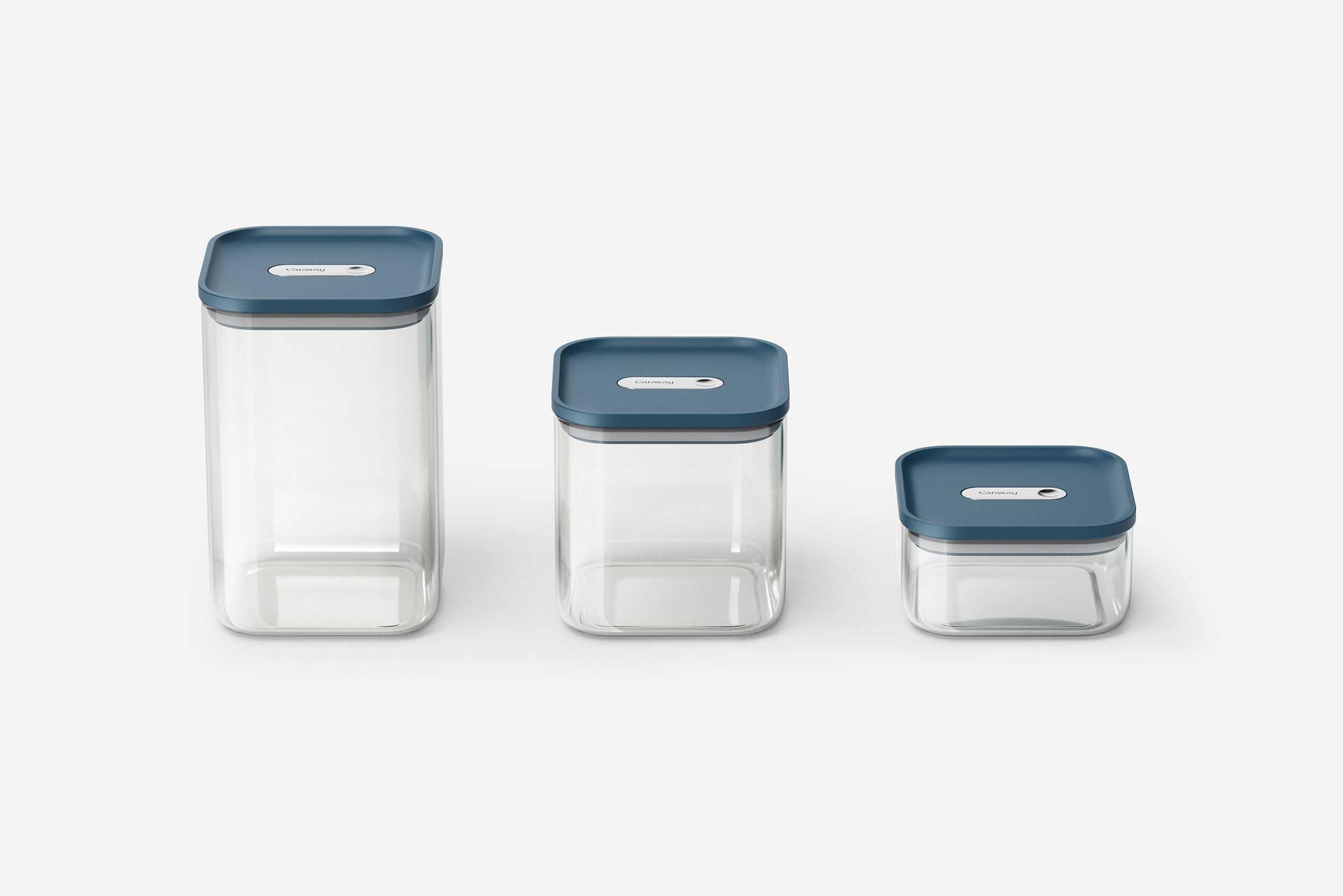 Different sizes of Caraway Airtight Containers.