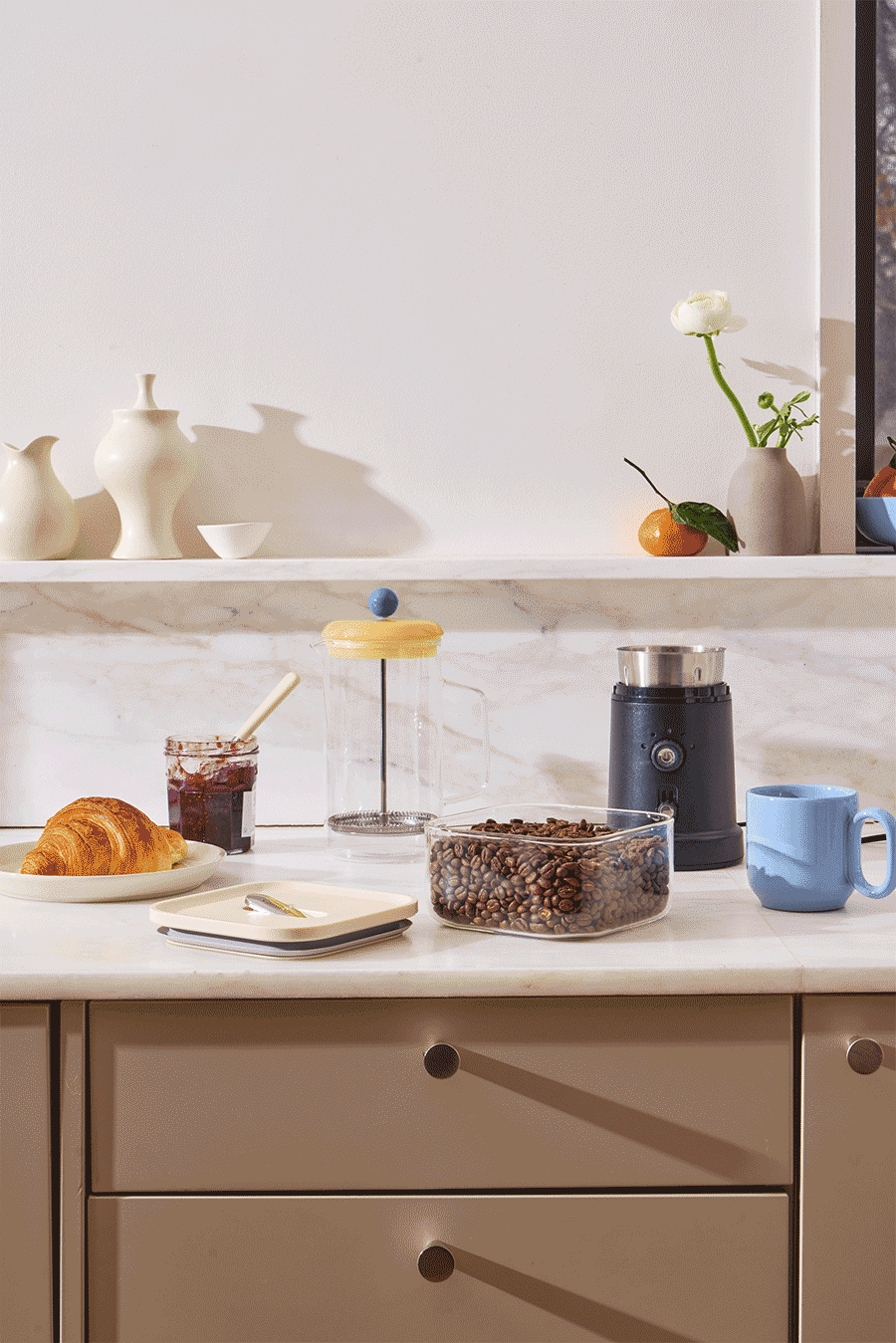 Caraway Airtight Containers in use.