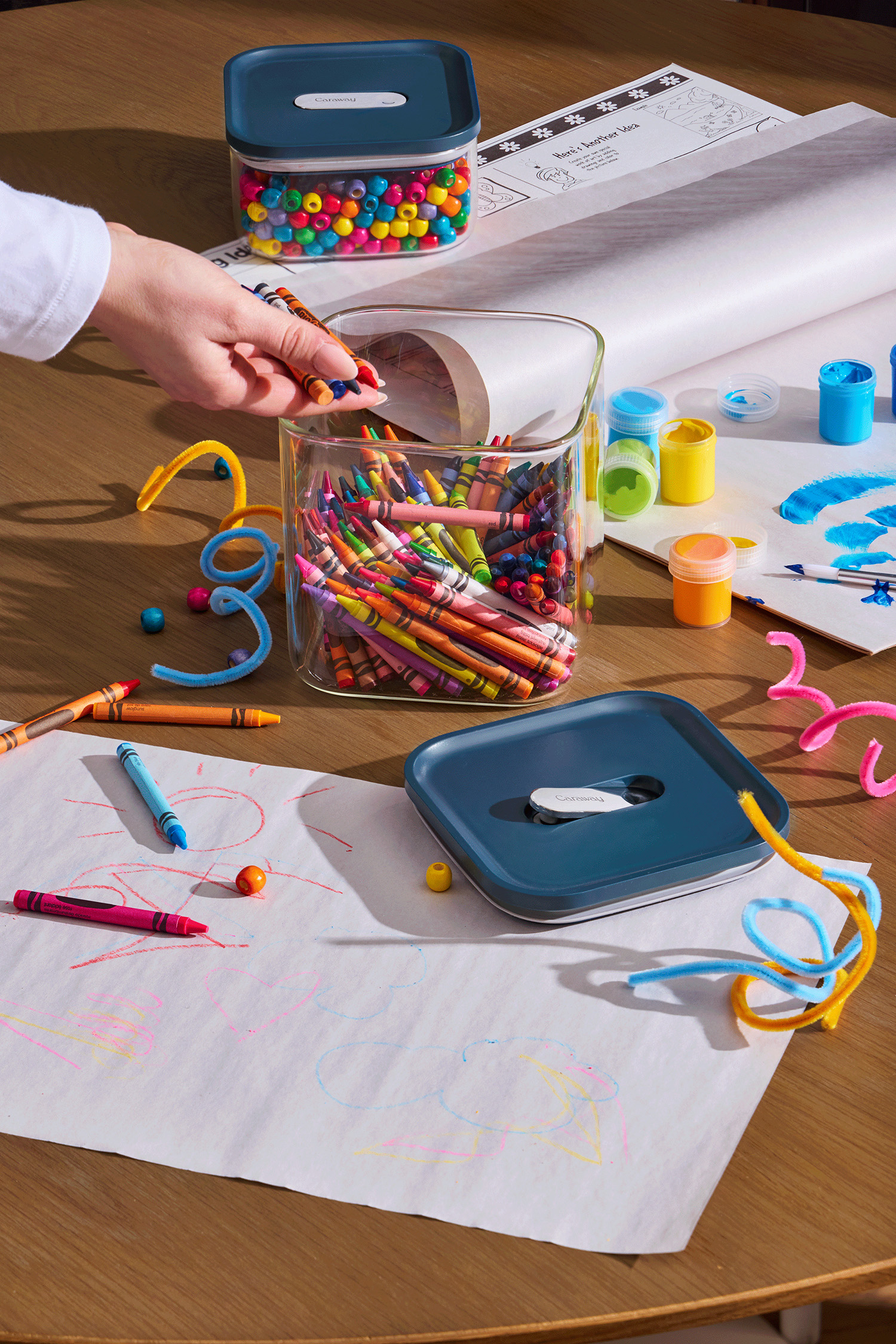 Caraway Airtight Containers in use.